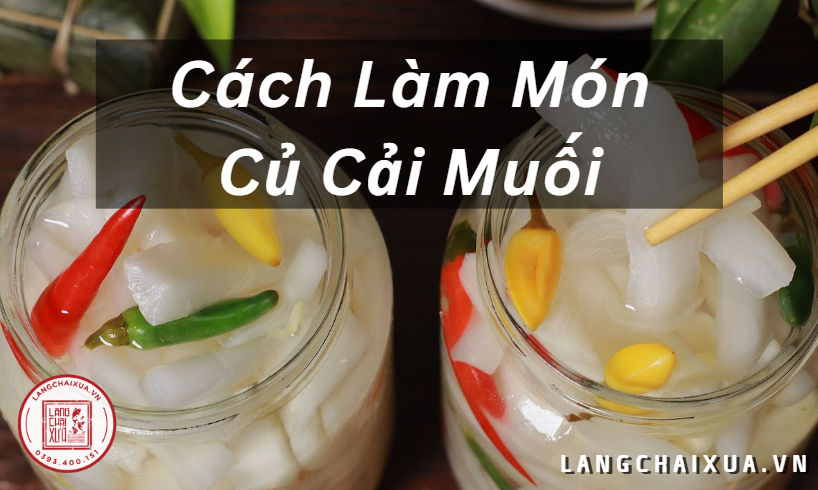 cách làm món củ cải trắng