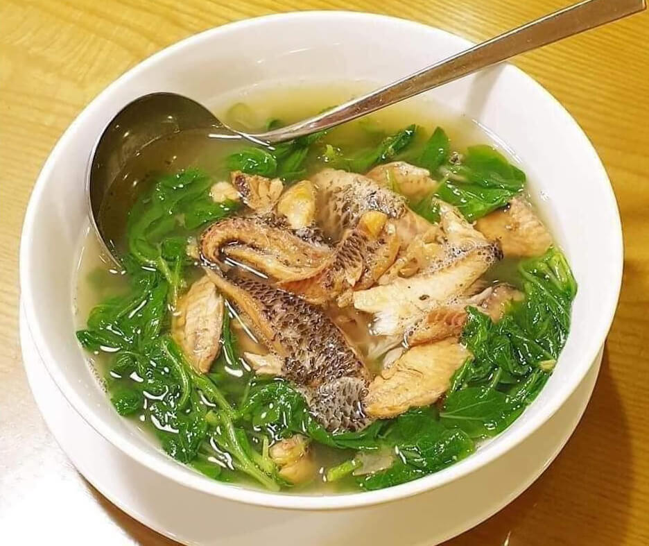 canh ca ro dong rau cai