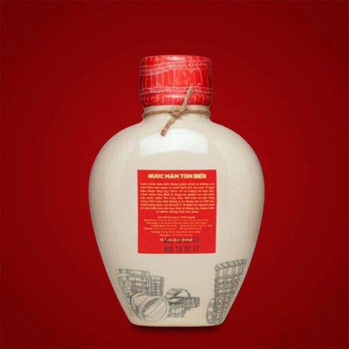 Bình Gốm Nước mắm tĩn tôm biển truyền thống 60N đạm 500ml - đóng bình gốm - Hình ảnh 5