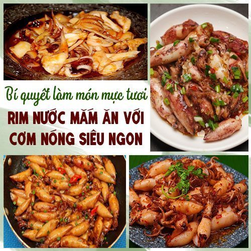 Mực tươi rim nước mắm