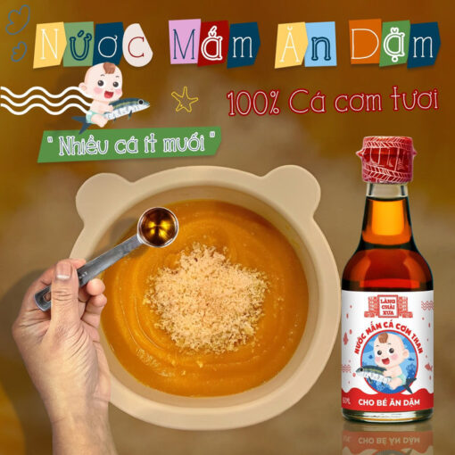 [Lốc 4 chai] Nước mắm cá cơm than an toàn cho bé ăn dặm 60ml/chai - Hình ảnh 9