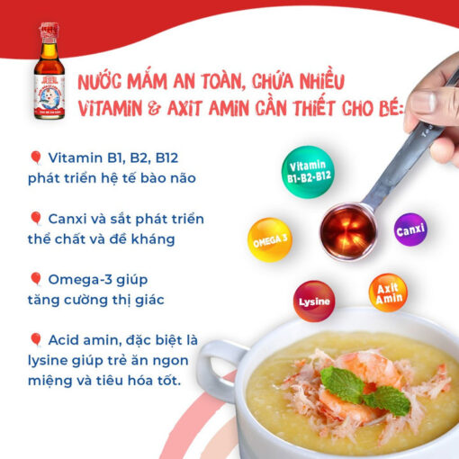 [Lốc 4 chai] Nước mắm cá cơm than an toàn cho bé ăn dặm 60ml/chai - Hình ảnh 5